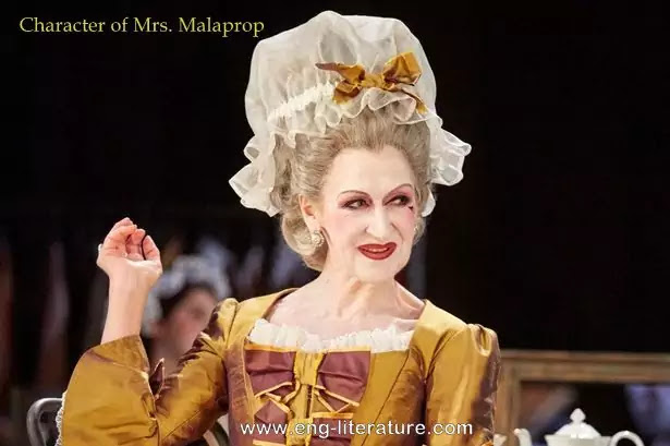 Character Sketch of Mrs. Malaprop in Sheridan's "The Rivals"